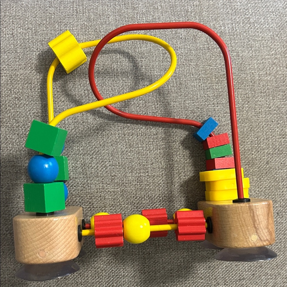 Melissa and Doug Colorful Wooden Bead Maze Toy